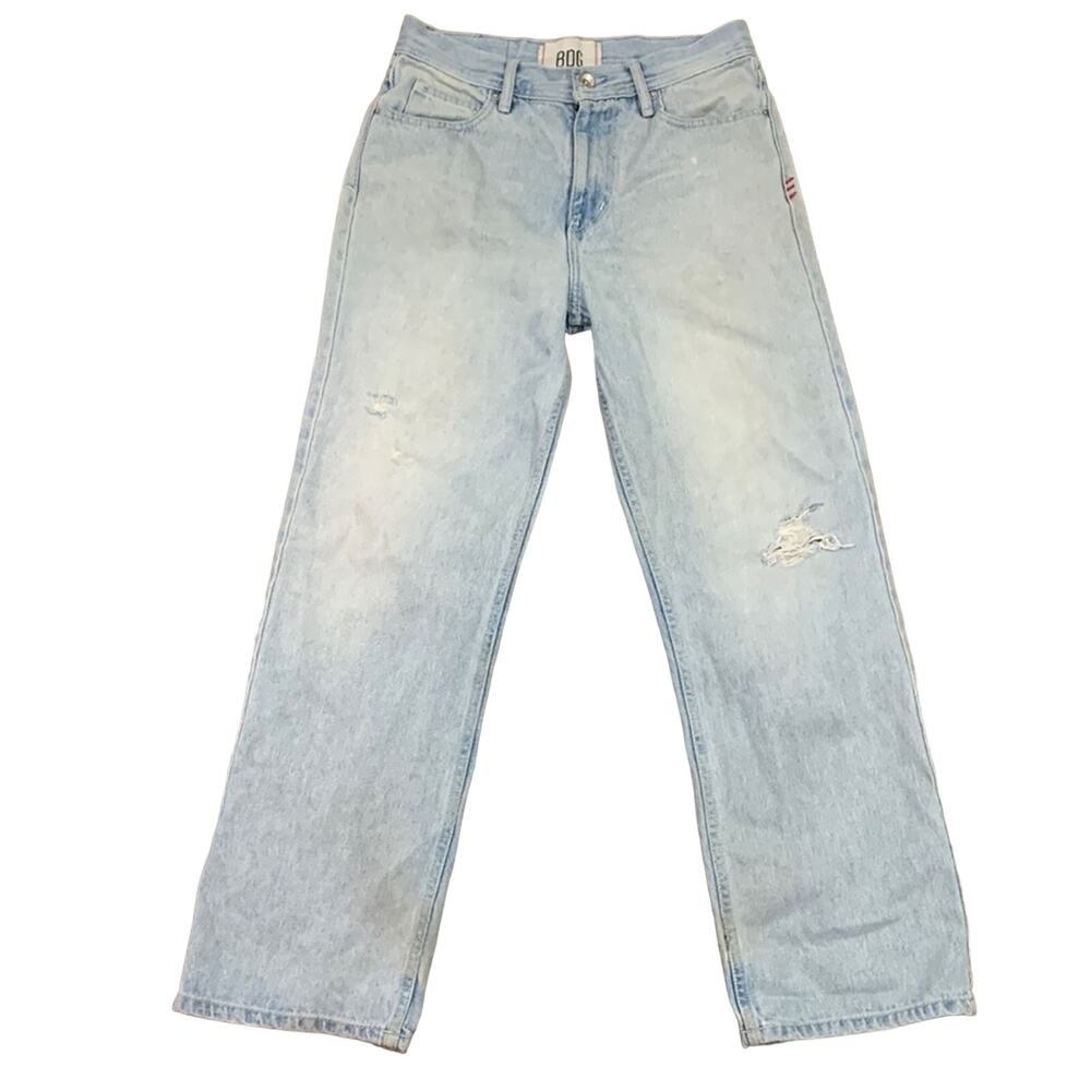 Urban Outfitters BDG Skater Fit Light Wash Distressed Straight Leg Jeans